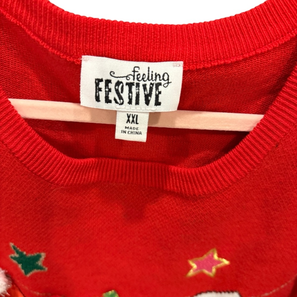 Women’s Holiday Christmas sweater nwot XXL plus size, don’t wait , grab it now - Picture 5 of 9